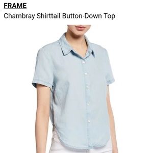 FRAME Chambray Top